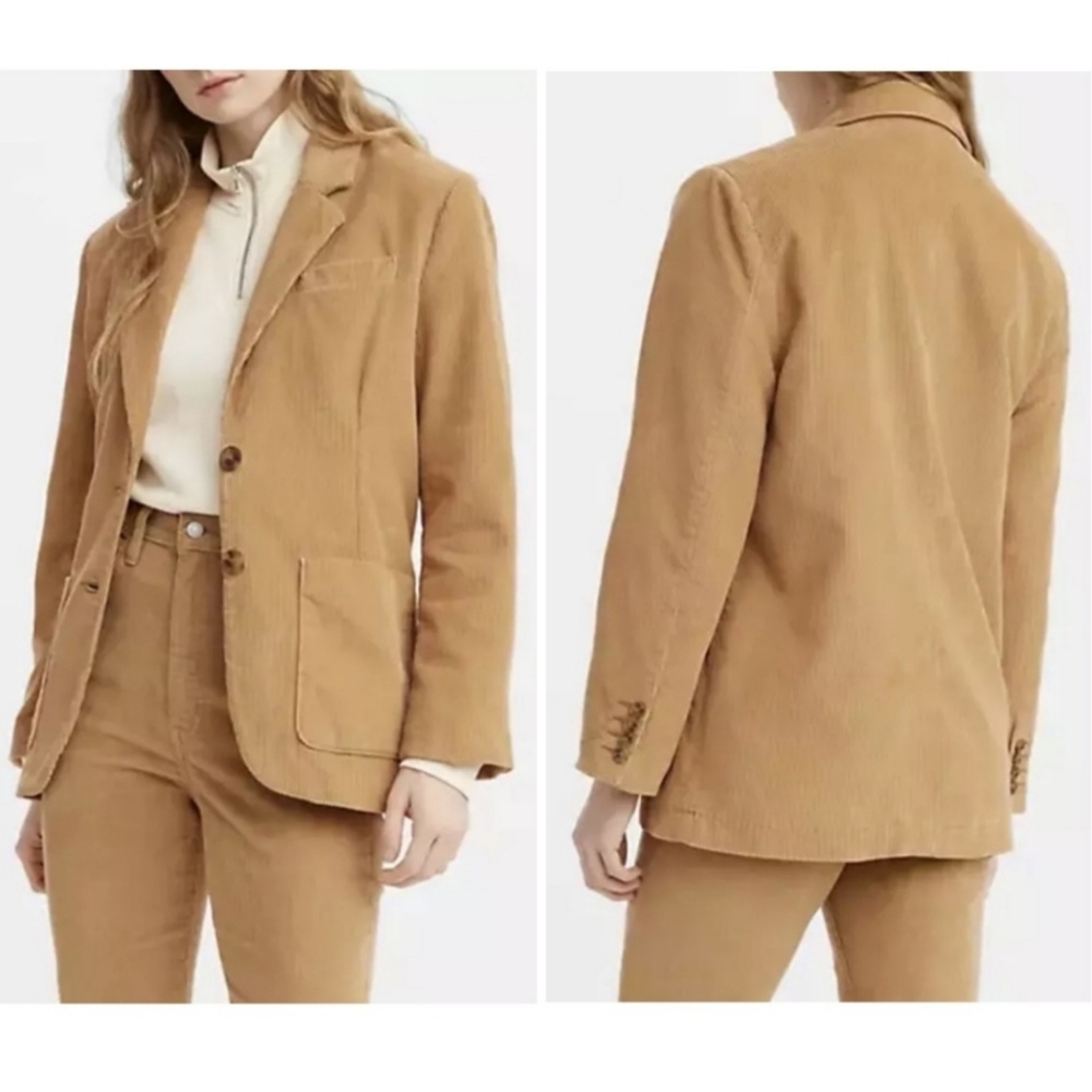 Levi's Vintage Inspired Corduroy Blazer In Iced Coffee Size Xs View 3